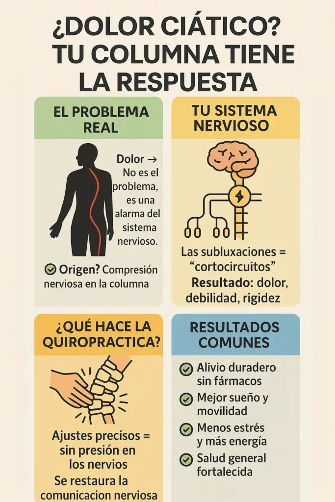 INFOGRAFÍA sobre el sistema nervioso y la quiropráctica en Colombia